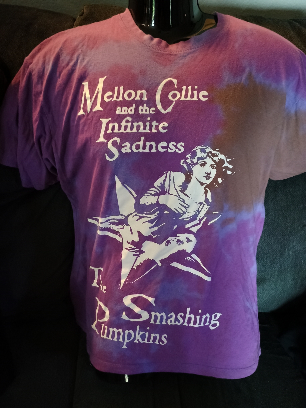 Smashing Pumpkins Mellon Collie Infinite Sadness Tie Dye T-Shirt XS Purple